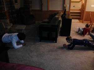Planking with Aunt Letitia