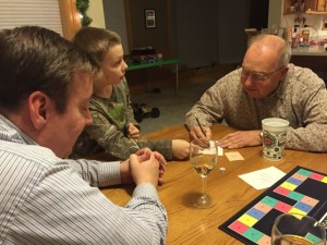 Grandpa on for Pictionary