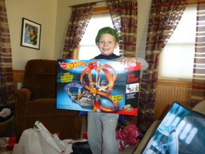 And another Hot Wheels track. Thank you, God, we have a playroom!